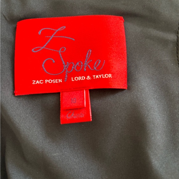 Zac Posen Z Spoke Black Cold Shoulder Mini Dress - Picture 2 of 2